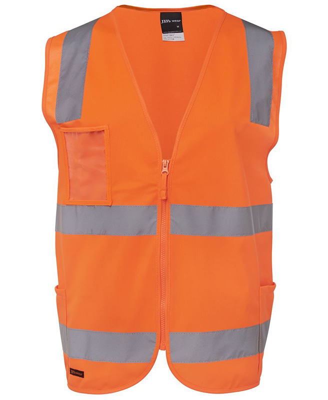 Download JB Hi Vis (D+N) Zip Safety Vest - Hi Vis Vest - Workwear - NovelTees