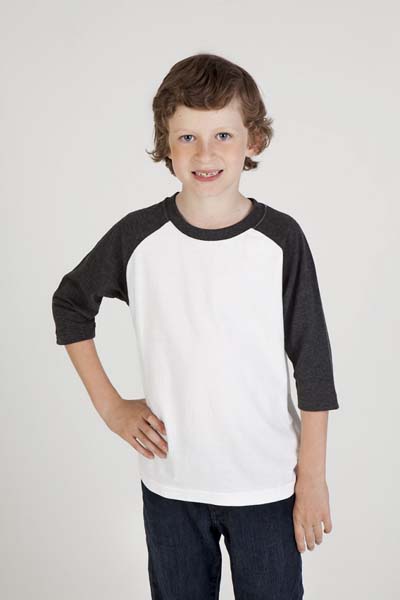 sleeve 3/4 mockup shirt Shirts Kids shirt  Raglan Cotton T Sleeve Kids 3/4 T  T