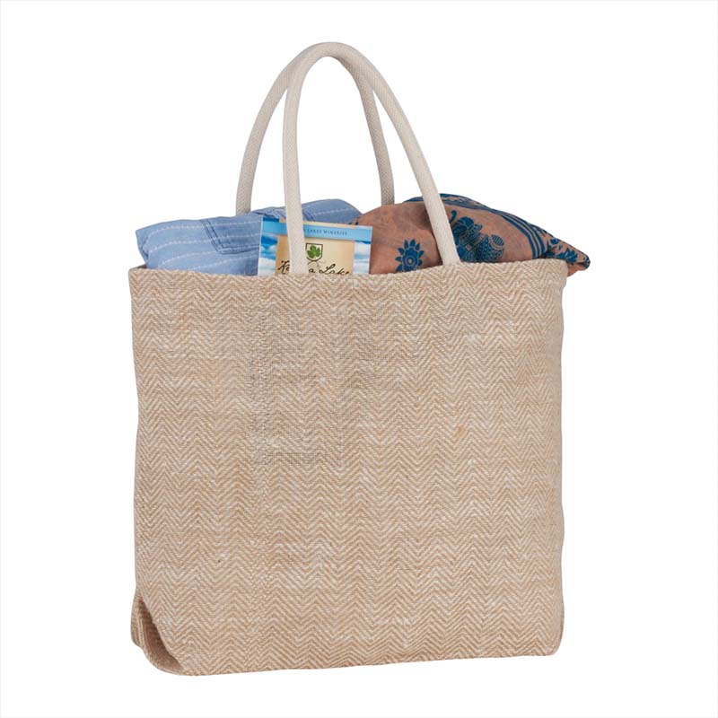 Herringbone Jute Tote image5