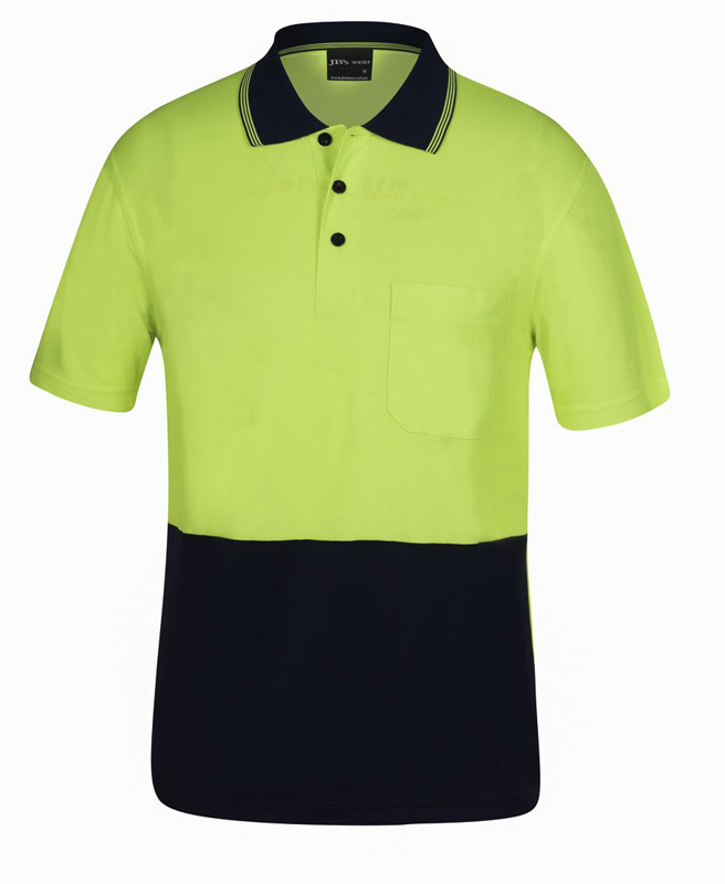 JB Hi Vis S/S Bamboo Back Polo image1