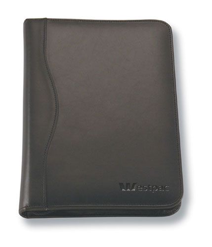 A4 Leather Zippered Compendium image5