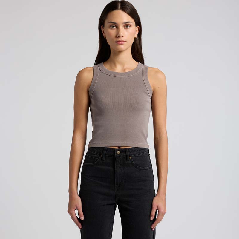 AS Colour Wo's Faded Organic Rib Crop Tank