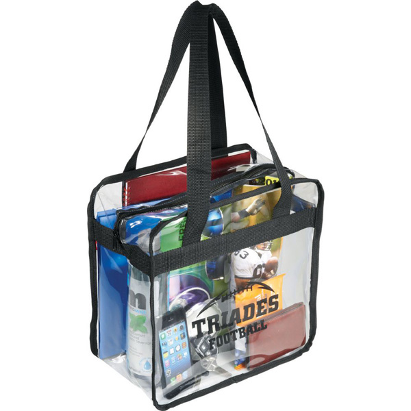 Game Day Clear Zippered Safety Tote image2