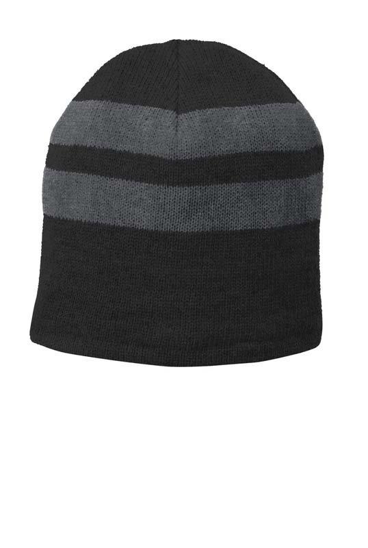 Fleece-Lined Striped Beanie image2