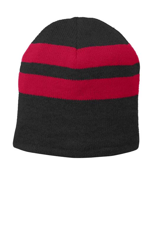 Fleece-Lined Striped Beanie image3