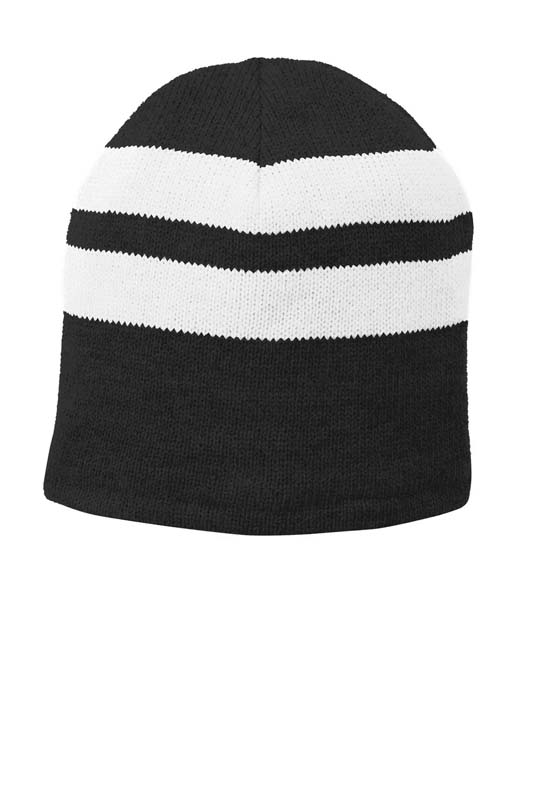 Fleece-Lined Striped Beanie image4