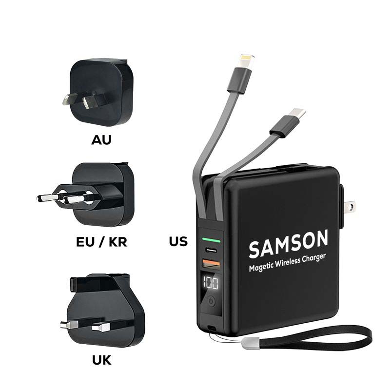 Samson Global Magnetic Travel Charger 10,000 mAh