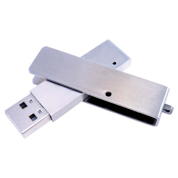 Slim Brushed Metal Swivel Drive 2GB image2