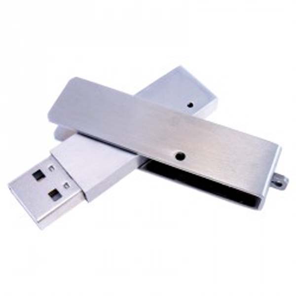 Slim Brushed Metal Swivel Drive - 4GB image2