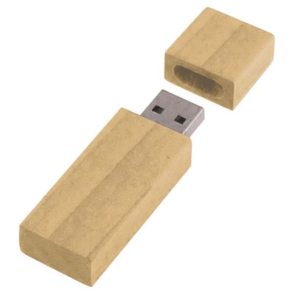 Slim Bamboo Flash Drive 16GB