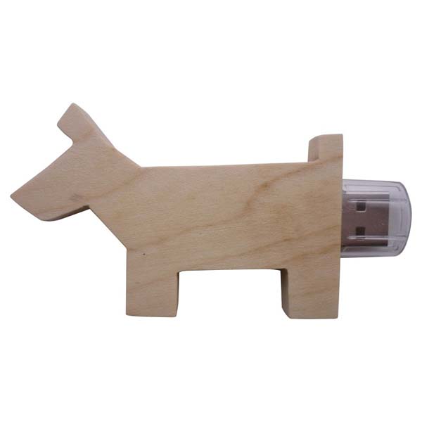 Wooden Dog Drive 16GB