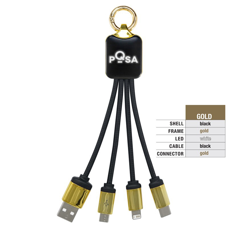 Atesso 3n1 Light Up Charge Cable - Rectangle image7