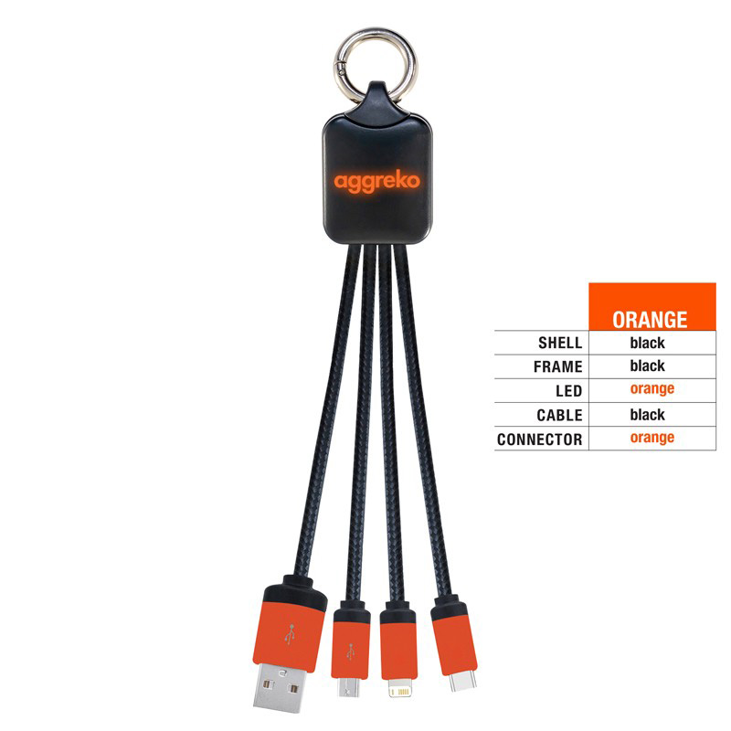 Atesso 3n1 Light Up Charge Cable - Rectangle image2