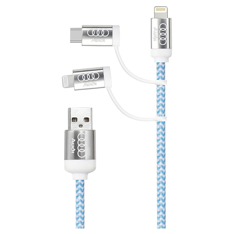 Pesaro 3n1 Fabric Charge Cable image2