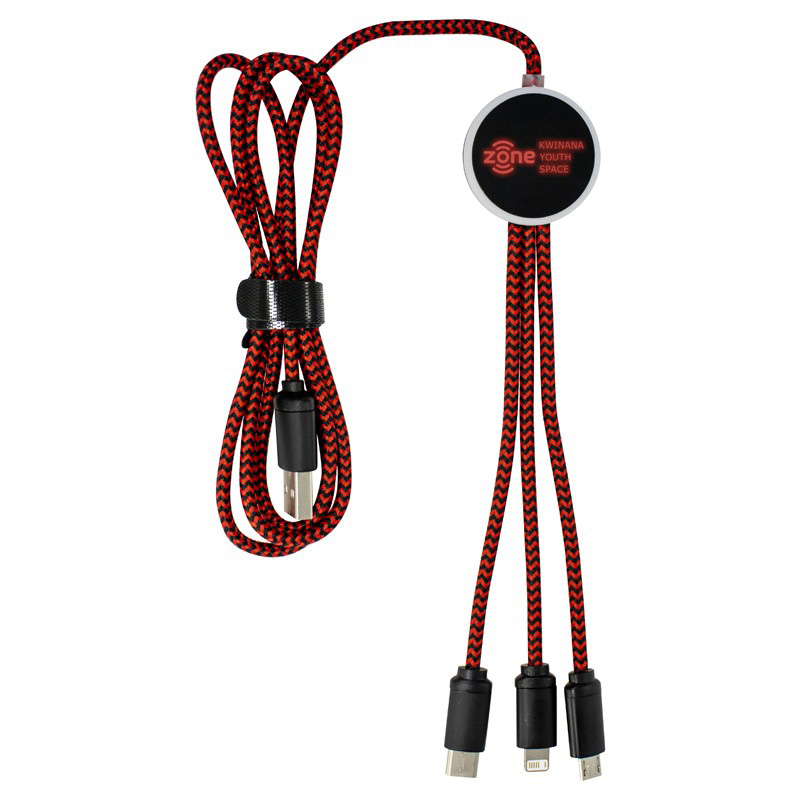 Trent 3n1 Light Up Charge Cable 70cm image6