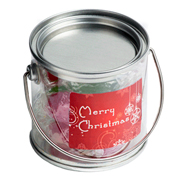 Small Bucket With Christmas Boiled Lollies