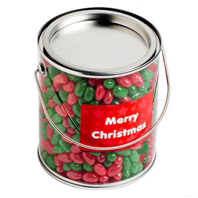 Big PVC Bucket Filled With Christmas Jelly Beans image1