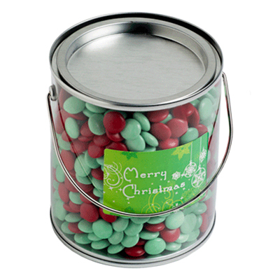 Big PVC Bucket Filled With Christmas Choc Beans image1