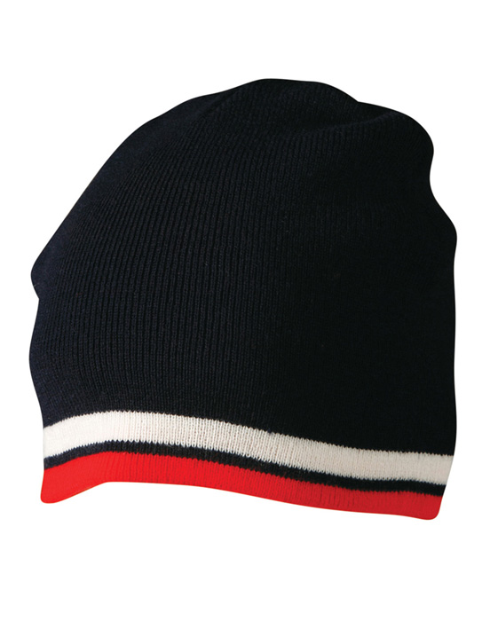 Contrast Stripe Beanie