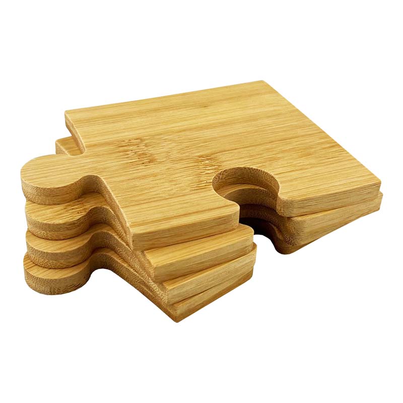 Puzzle Bamboo Coaster Set image3