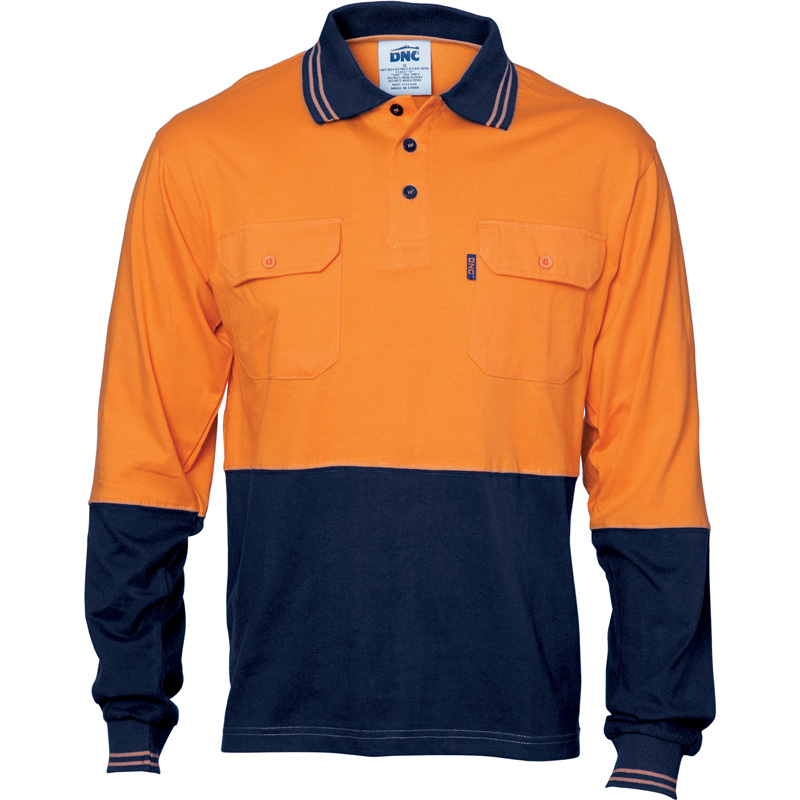 DNC Hi Vis Cool-Breeze 2 Pocket Polo - Hiviswear Australia