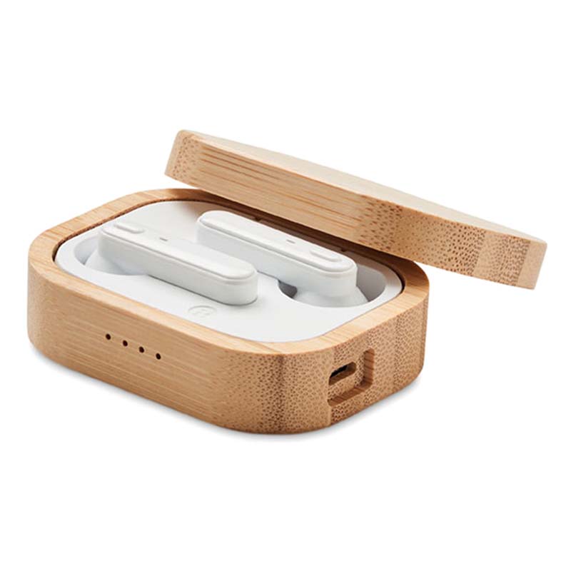 Rockside Bamboo Wireless Earbuds image2