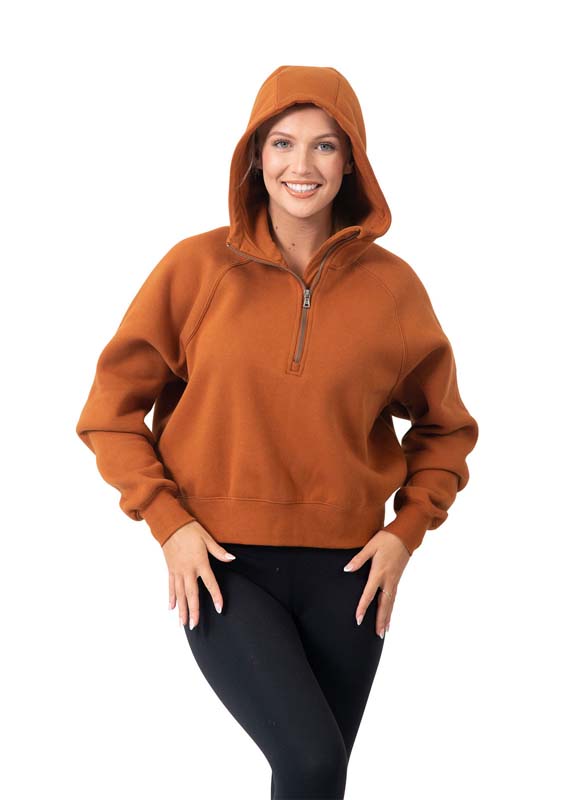 Ladies/Girls Cotton Care Half-Zip image3