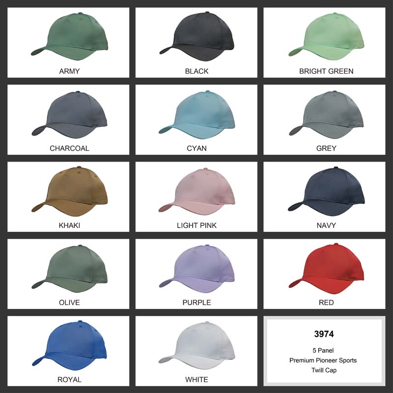 Premium Sports Twill Cap 5 Panel image2