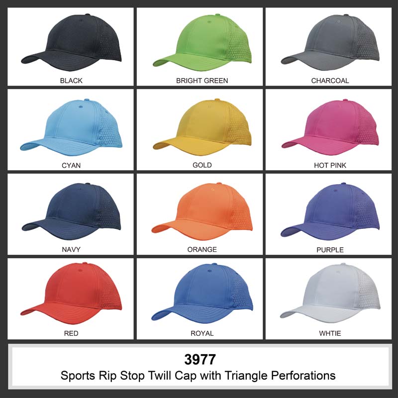 Sports Twill Triangle Breathable Cap image2