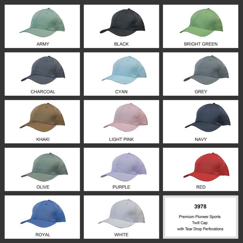 Premium Breathable Pioneer Sports Twill Cap 6 Panel image3