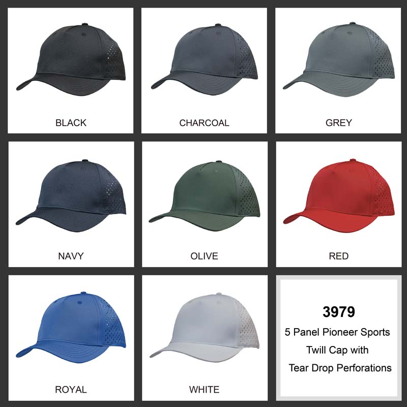 Premium Breathable Pioneer Sports Twill Cap 5 Panel image3