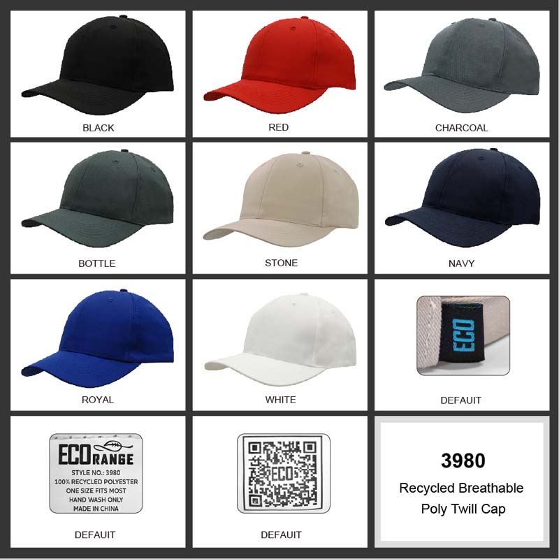 Eco Recycled Breathable Poly Twill Cap image13