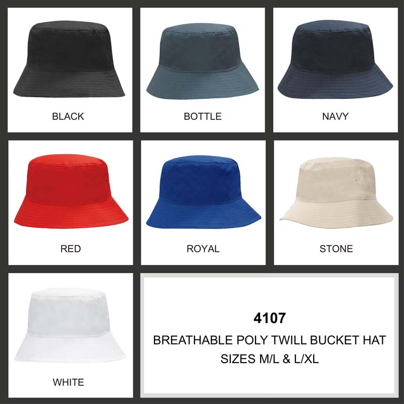 Breathable Poly Twill Bucket Hat image2