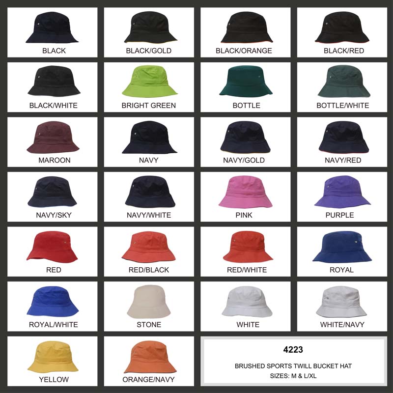 Brushed Sports Twill Bucket Hat image6