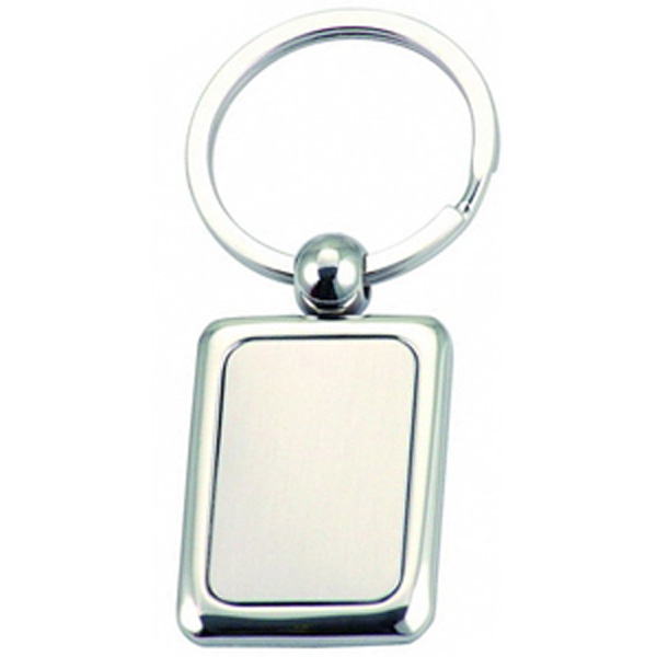 Rectangular Nickel Keyring