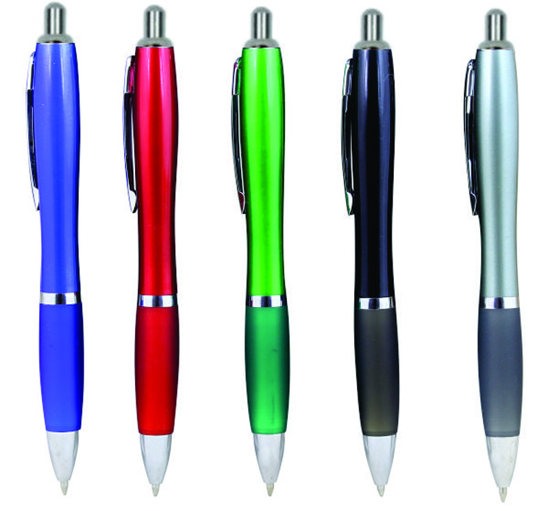 Rubber Grip Plastic Pens