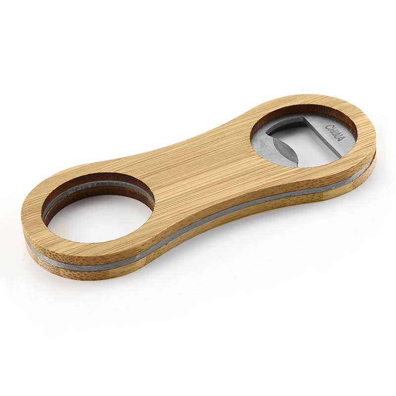 Intox Bamboo Bottle Opener Key Ring image2