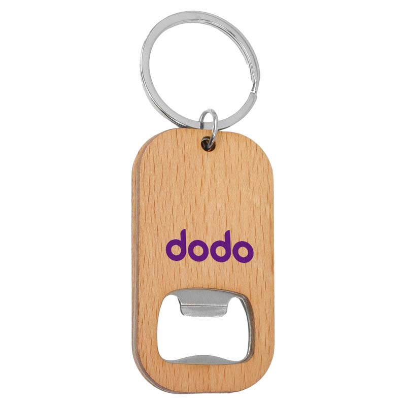 Bamboo Bar Bottle Opener Key Ring