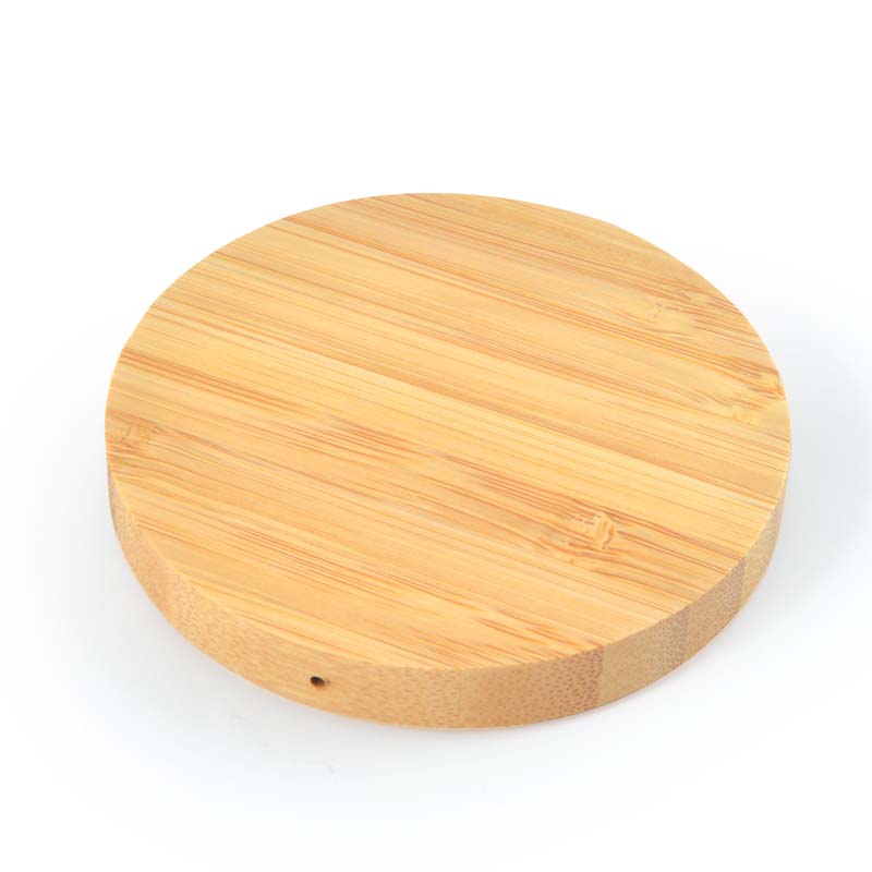 Arc Round Bamboo Wireless Charger image3