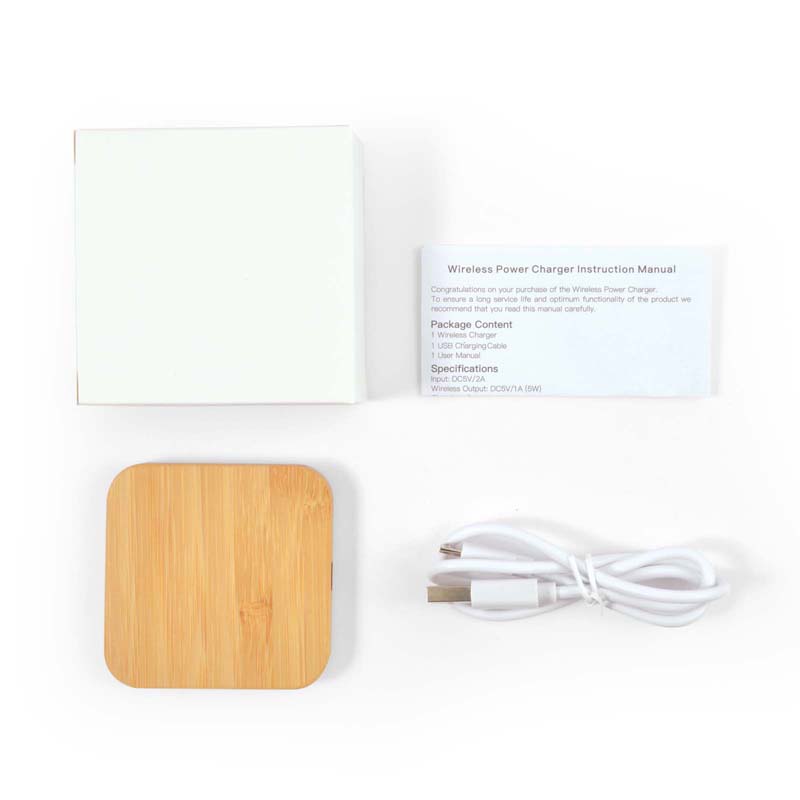 Arc Square Bamboo Wireless Charger image6