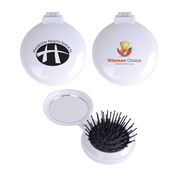 Compact Pop Up Brush / Mirror Set