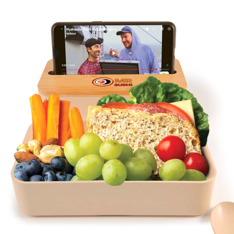 Stax Eco Lunch Box with Phone Holder Lid image9