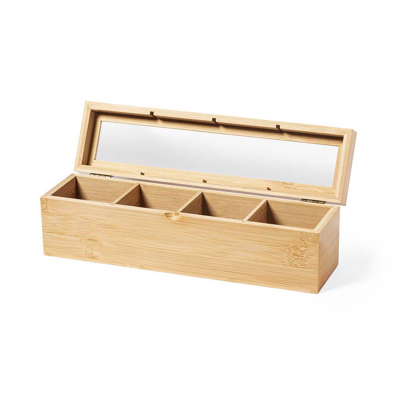 Bamboo Tea Storage Box image2