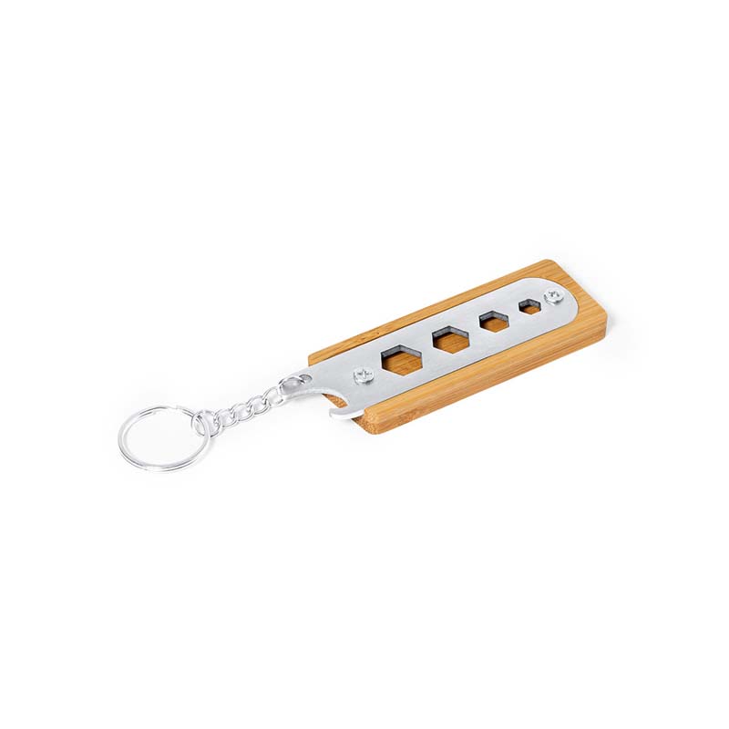 Bamboo Multi Tool Keyring image2