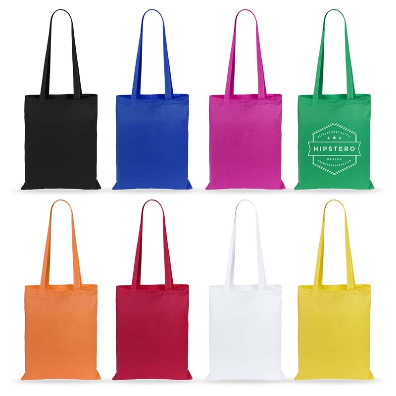 100% Cotton Long Handle Tote Bag image1