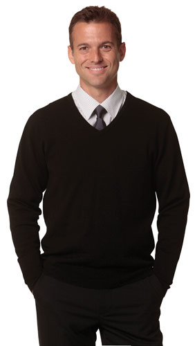 Men's V-Neck Long Sleeves Jumper image3