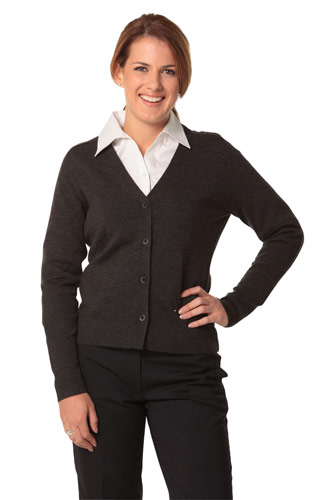 Women's V-Neck Long Sleeve Cardigan image2