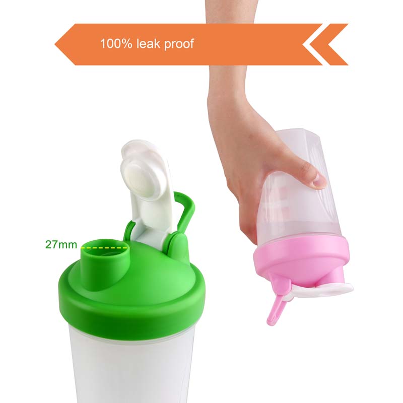 BPA Free Fitness Shaker Bottle with Loop 400ml image9