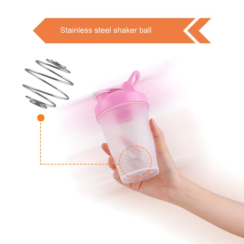 BPA Free Fitness Shaker Bottle with Loop 400ml image11