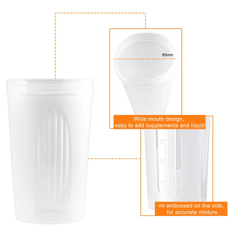 BPA Free Fitness Shaker Bottle with Loop 400ml image13